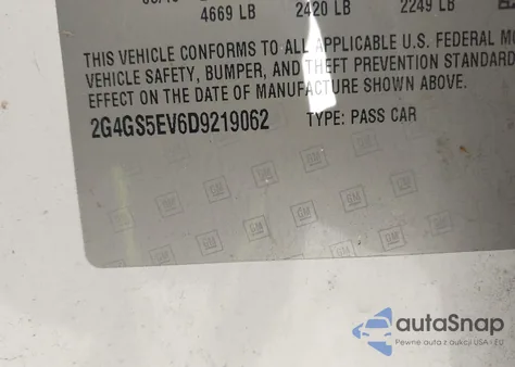 2013 Buick Regal Turbo - Premium 1 from USA, damaged, VIN 2G4GS5EV6D9219062